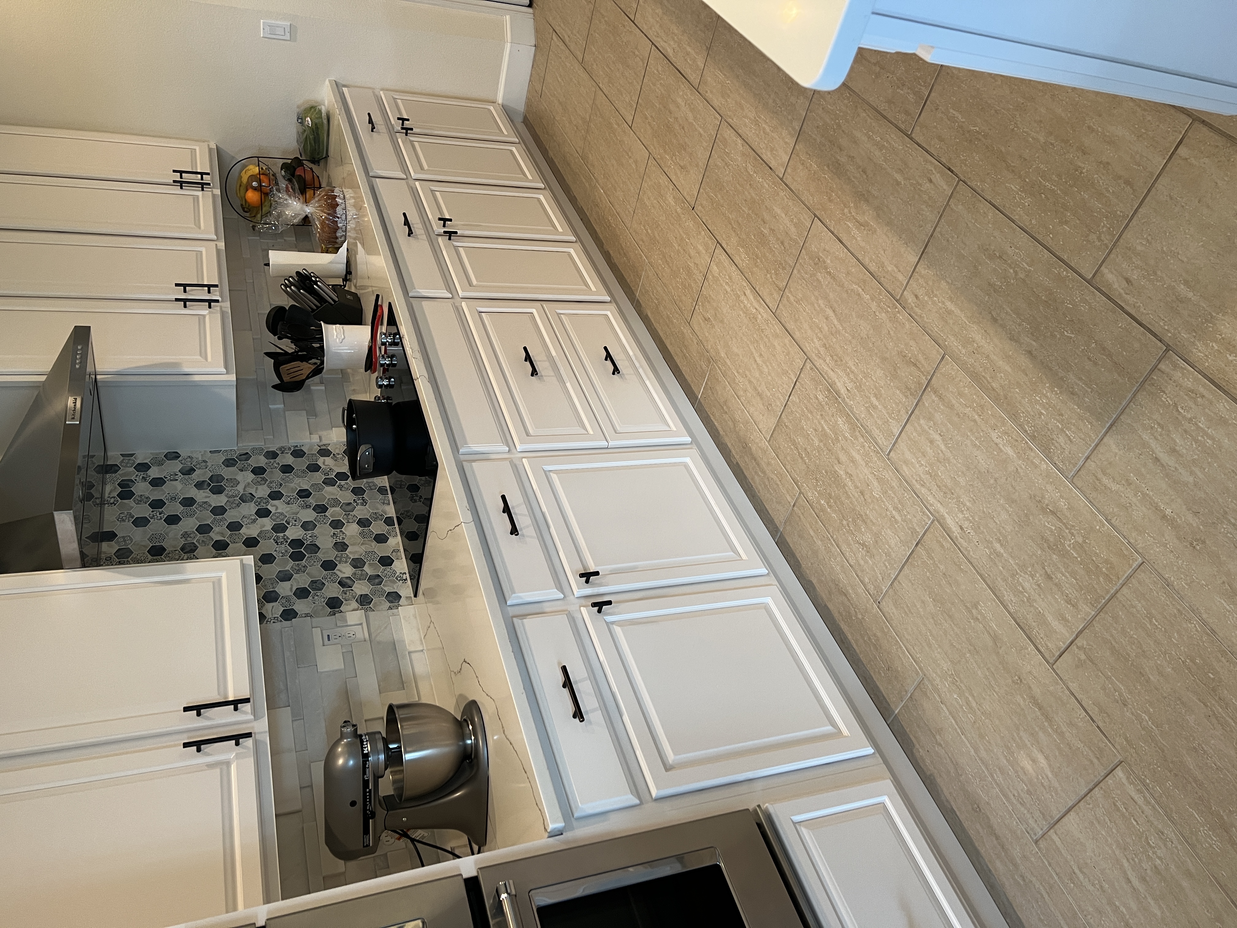 White custom kitchen cabinetry